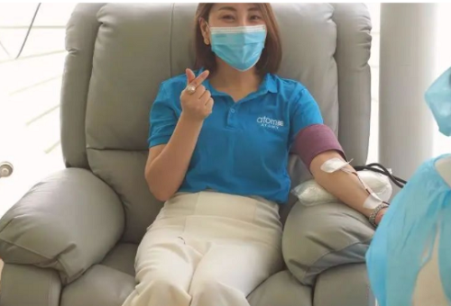 艾多美(中国)上海分公司举行无偿献血活动(图2)