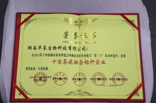 第14届湖南茶业博览会 湖南理想华莱荣获“十佳茶旅融合标杆企业”奖(图2)